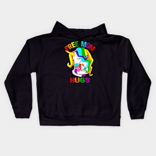 Free Mom Hugs LGBT Gay Pride Kids Hoodie